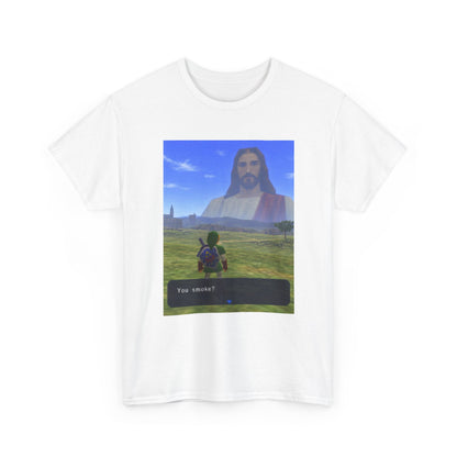 Link Meets Jesus, The Ultimate Question Tee