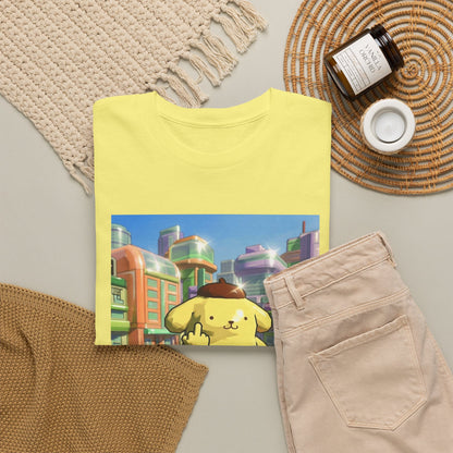Pompompurin Flipping Bird Skate Park Tee