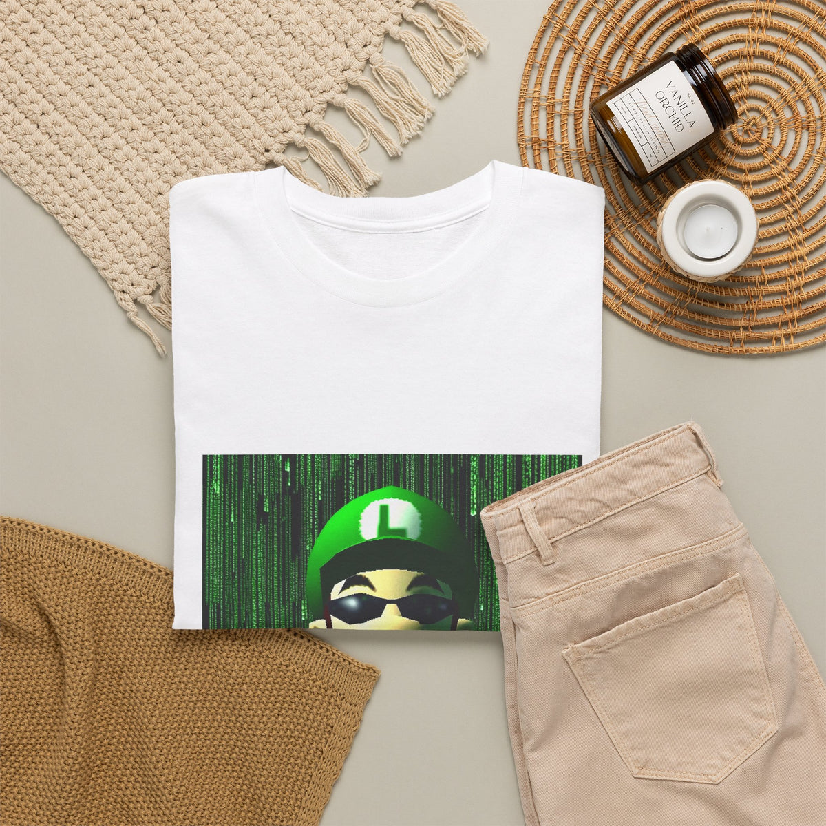 Matrix Luigi Smoking In The Glitch