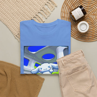 Cinnamoroll Skater Flipping Off Tee