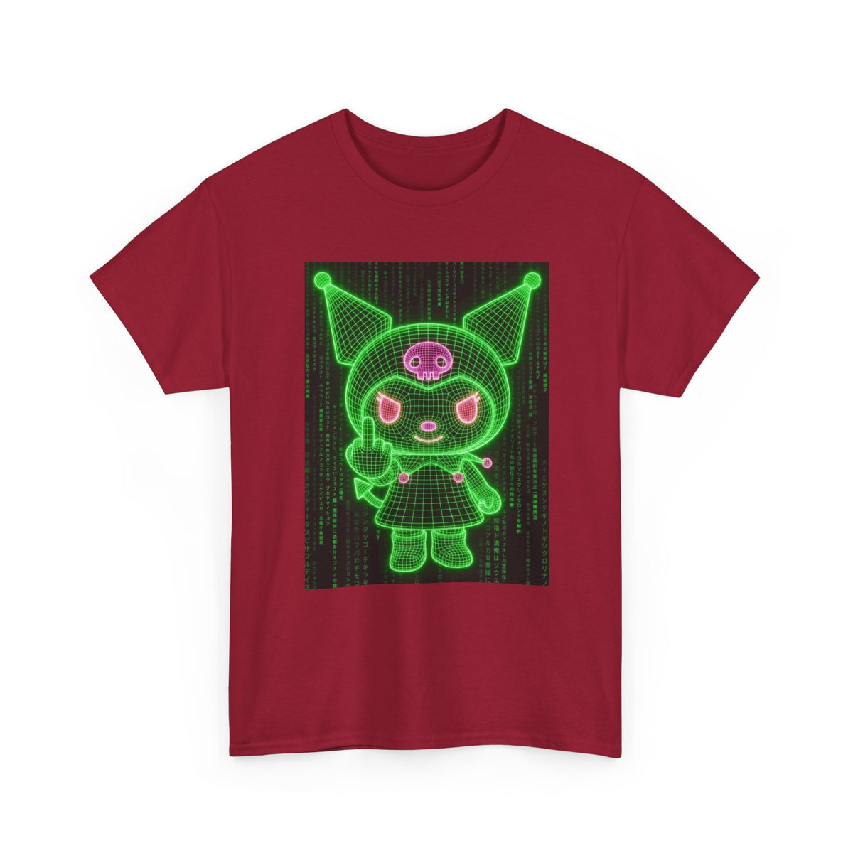 Kuromi Flipping The Bird Matrix Tee