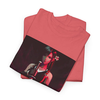 Pixel Tifa Lockhart With Katana Tee