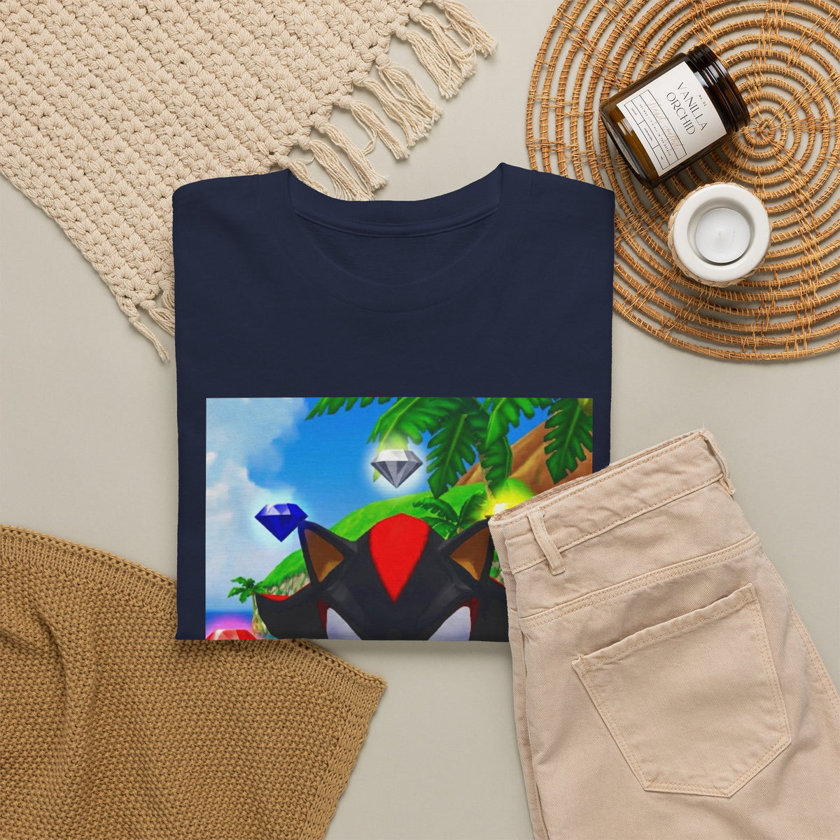 Shadow The Hedgehog Flipping The Bird Tee