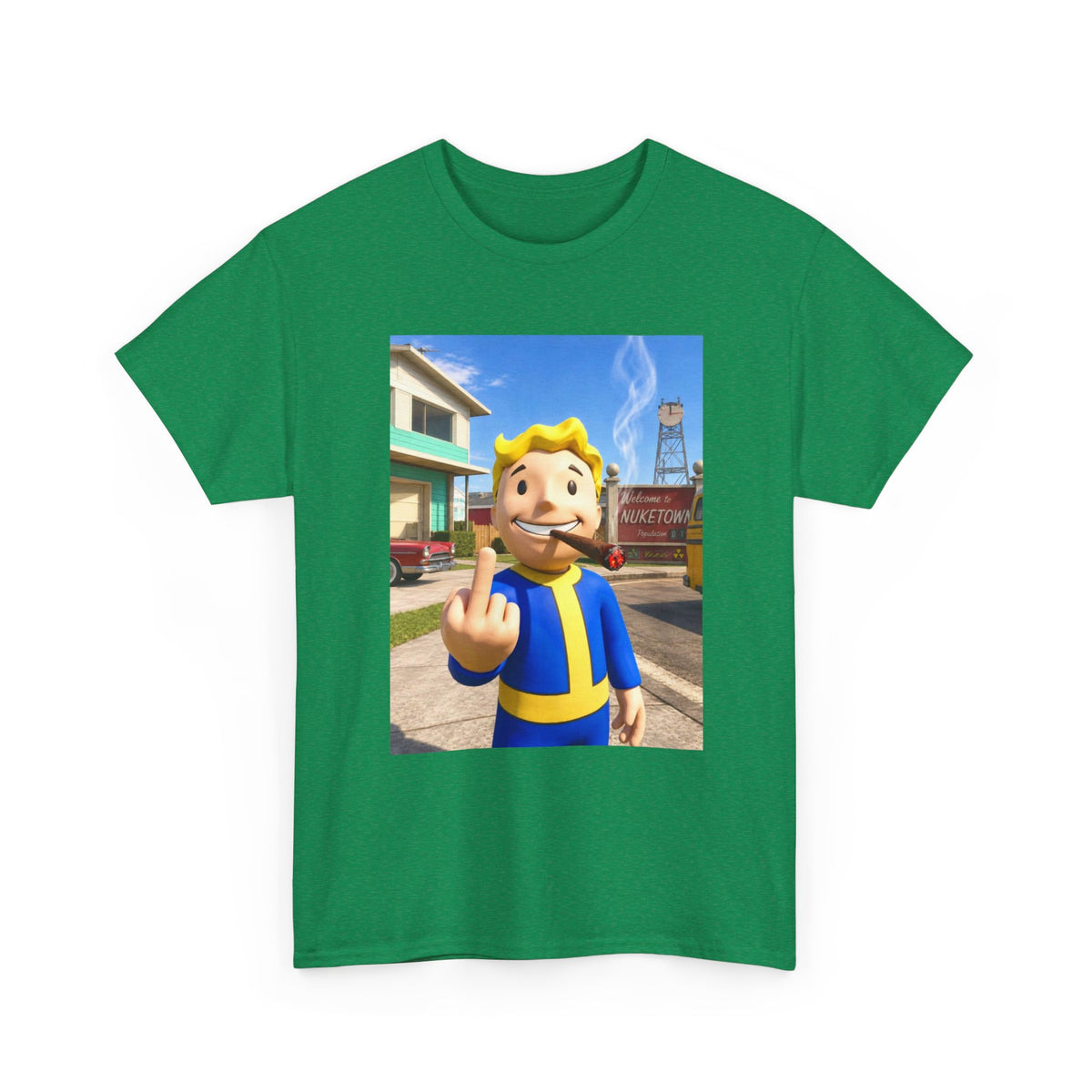 Vault Boy Smoking Blunt In Nuketown