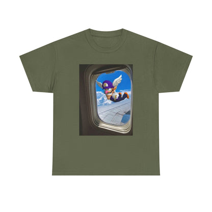 Waluigi Flipping The Bird Mid-Flight