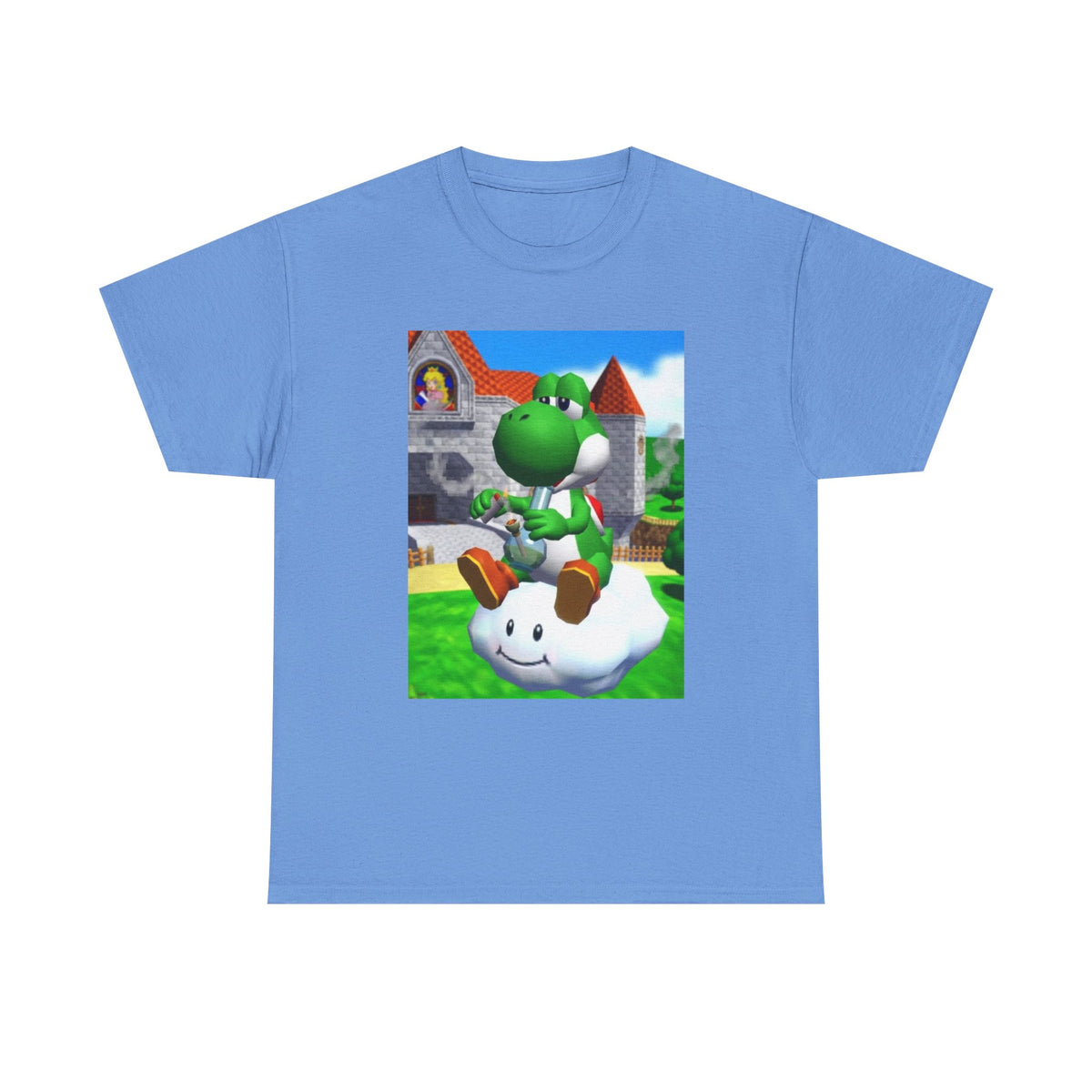 Yoshi Hitting The Bong On Cloud Tee
