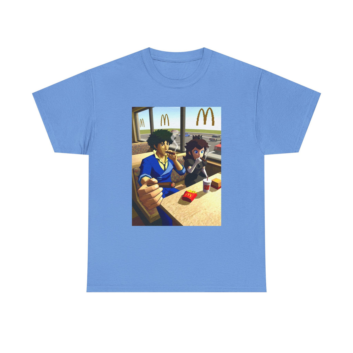 Spike Spiegel And Bowser Jr. Smoking Tee