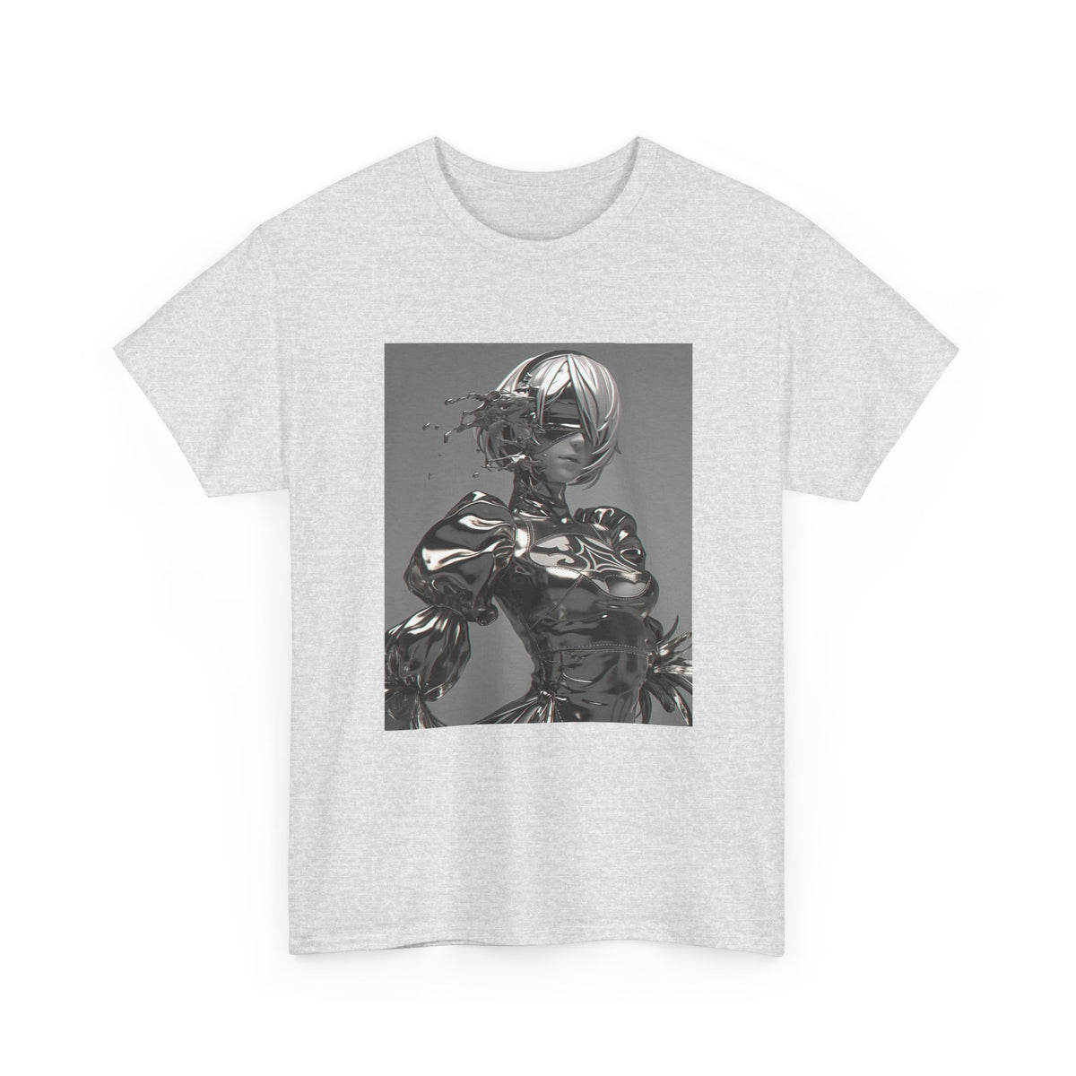 Liquid Chrome Abstract Tee