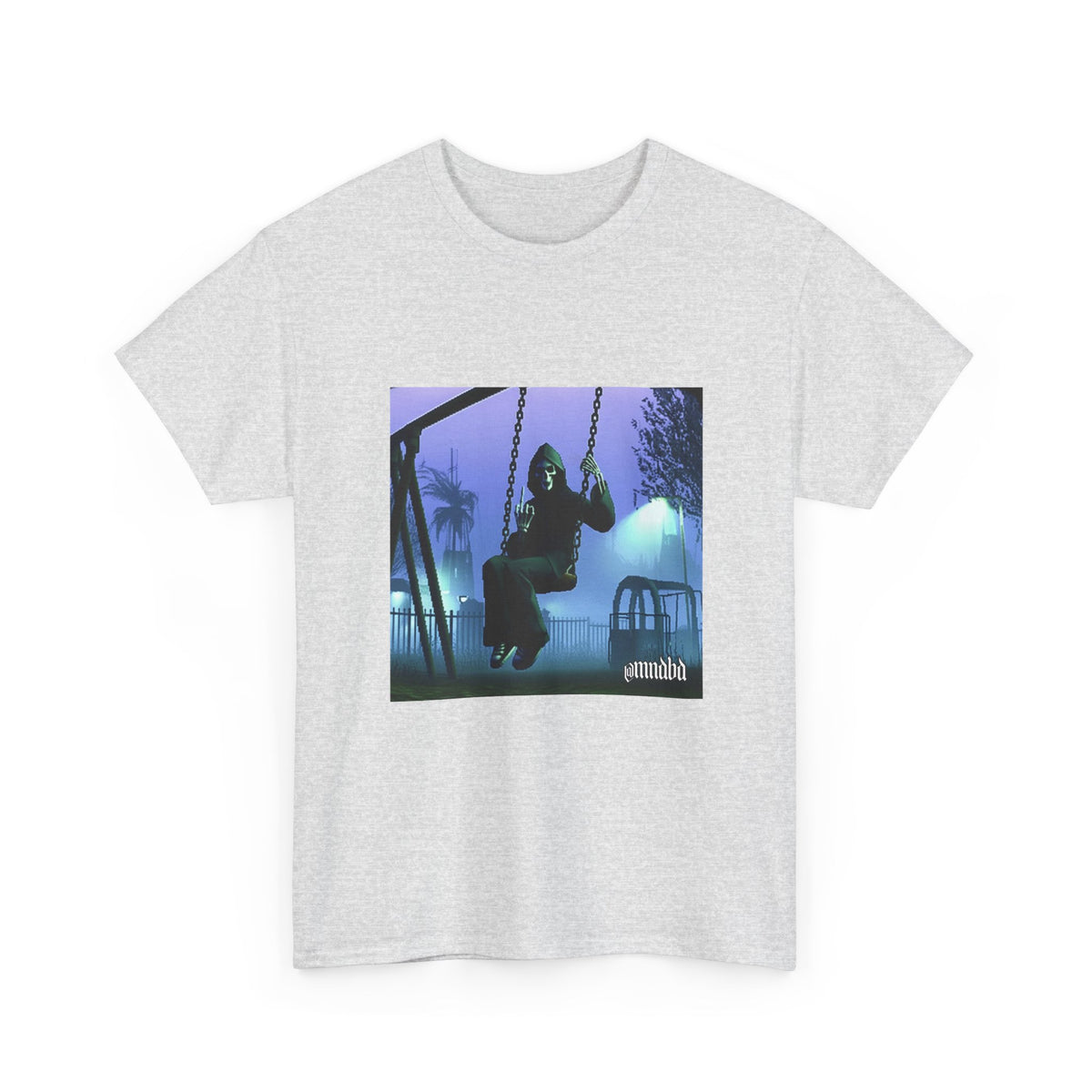 Grim Reaper Giving Middle Finger On Swing
