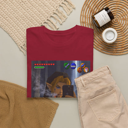 Edgy Link Smoking Selfie Tee