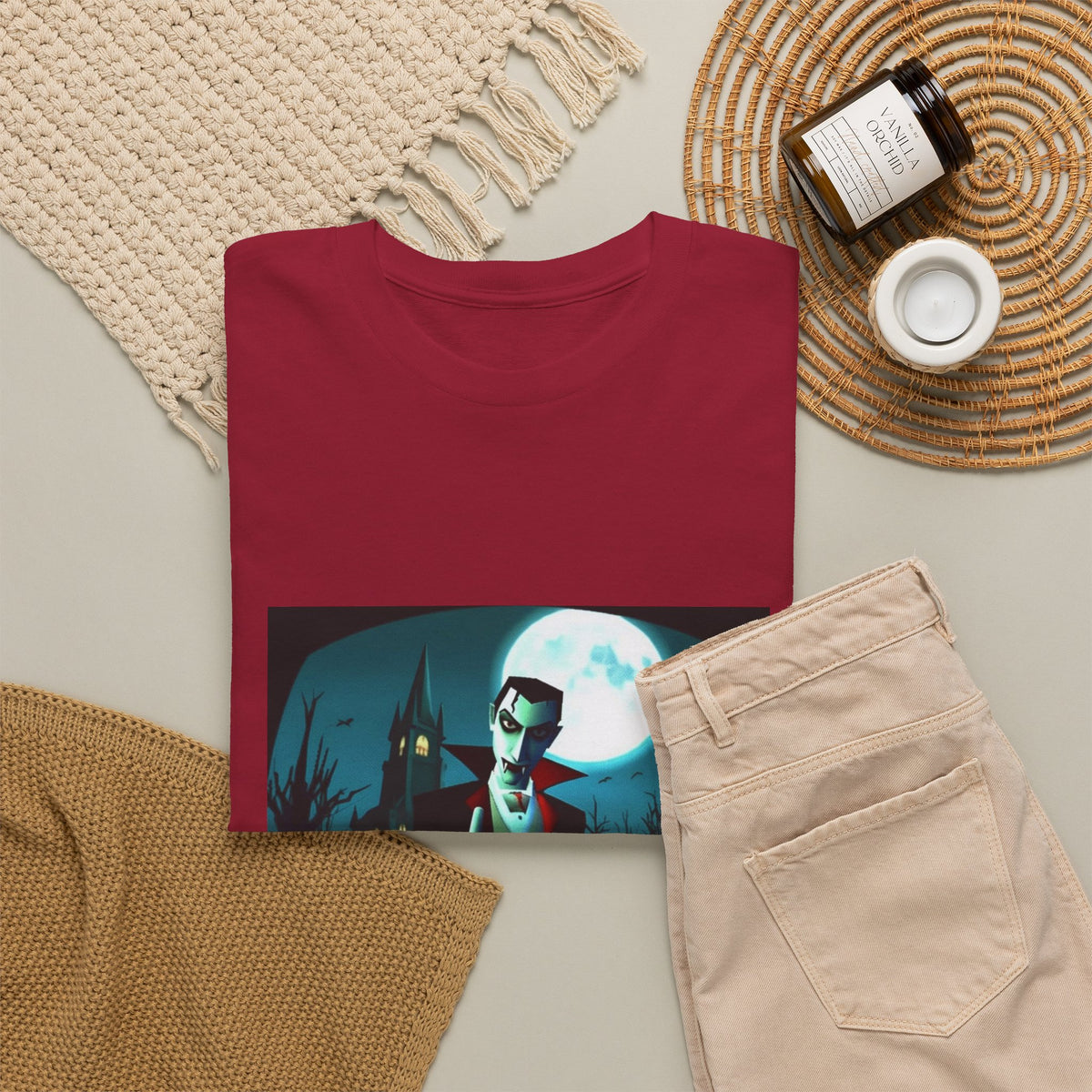 Vampire Giving The Finger In Cemetery Tee
