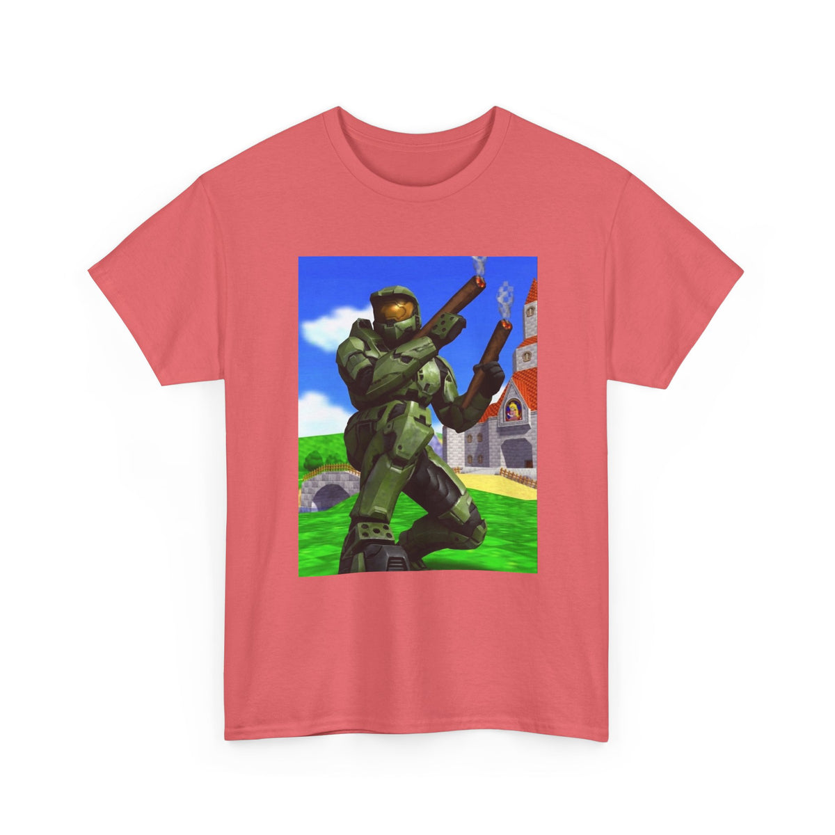 Master Chief Blazing In Mushroom Kingdom