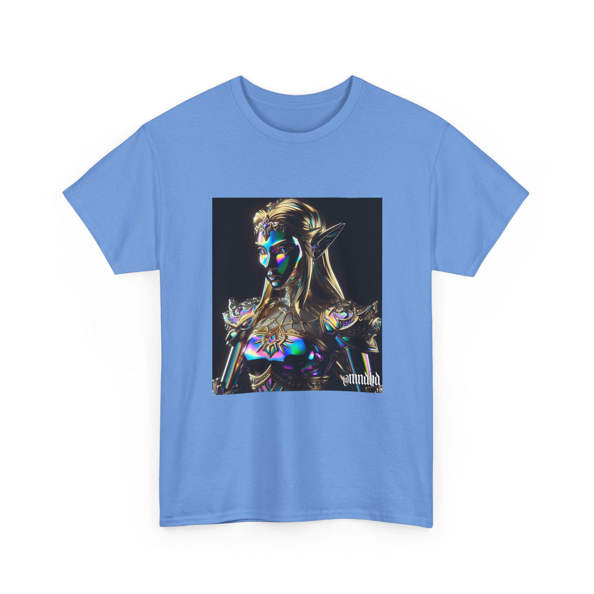 Iridescent Elven Warrior Princess Chrome Tee