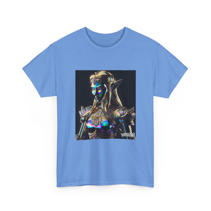 Iridescent Elven Warrior Princess Chrome Tee
