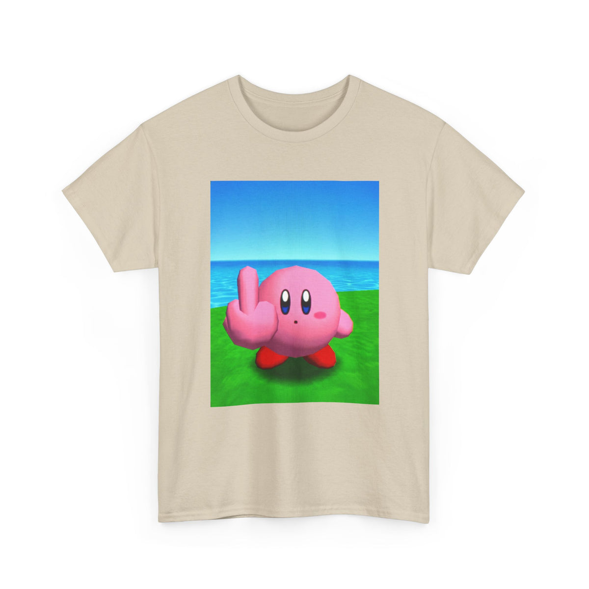 Kirby Flipping The Bird Tee (Design 5)