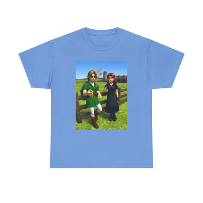 Link And Malon Smoking On The Farm Tee