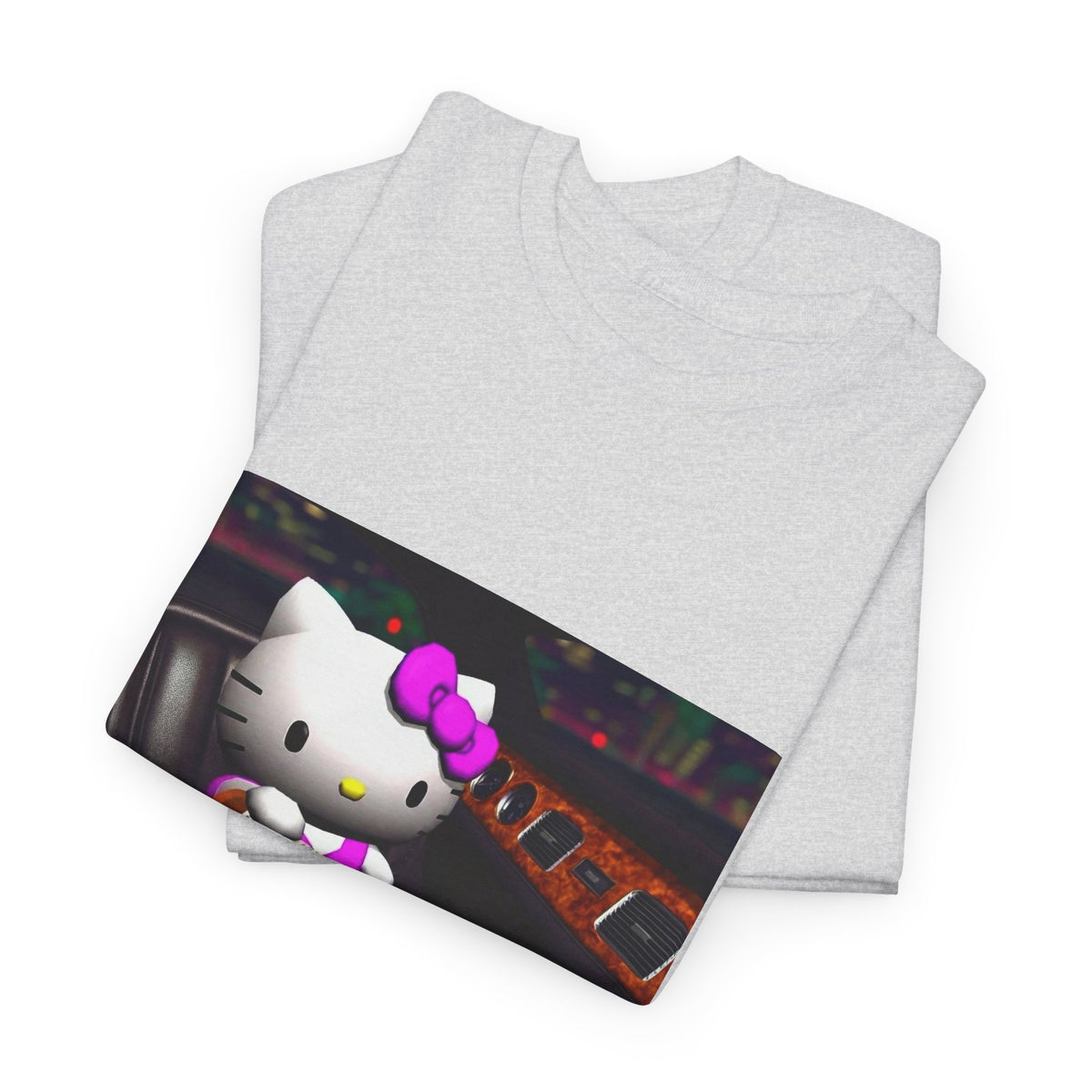 Hello Kitty Pouring Lean In Car Tee