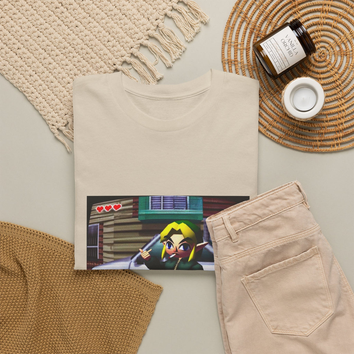 Link Smoking And Flipping The Bird Tee