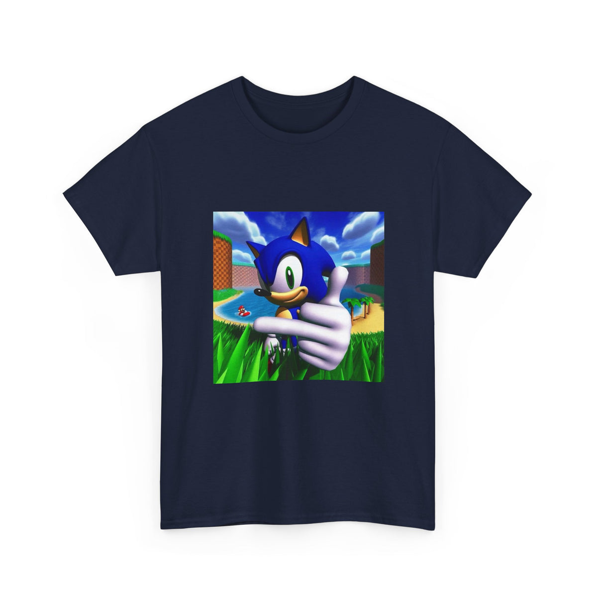 Sonic Giving Thumbs Up With Mario