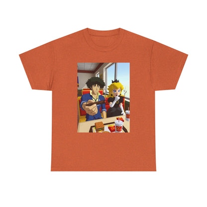 Spike and Peach Smoking Fast Food Tee (Design 3)
