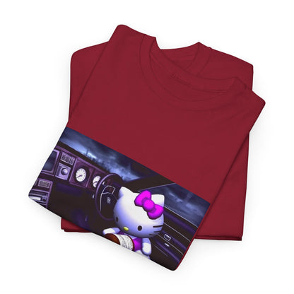 Hello Kitty Pours Lean In Car Tee
