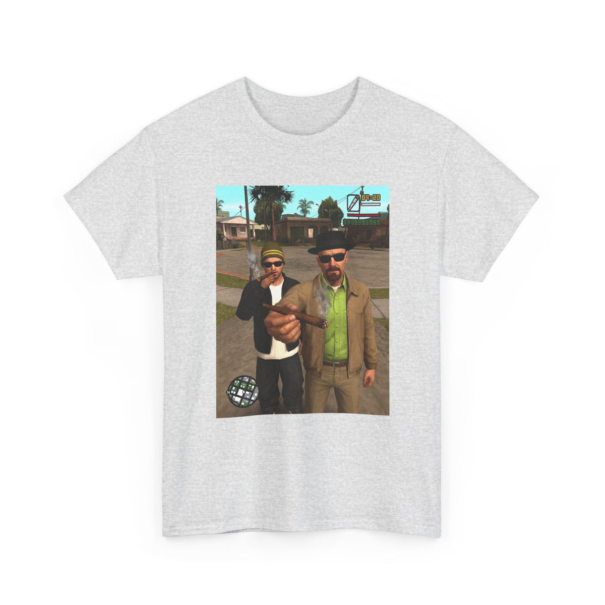 Heisenberg And Jesse Breaking Bad Grand Theft Auto Blunts Tee