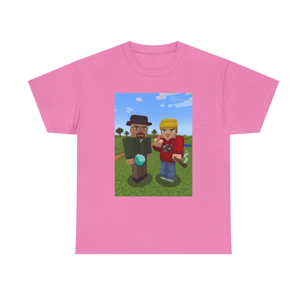 Pixelated Duo In The Green Field Tee