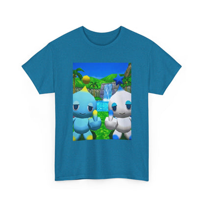 Chao Flipping Middle Fingers At Waterfall