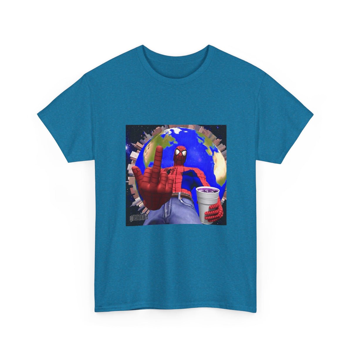 Spider-Man Flipping Off The World Tee
