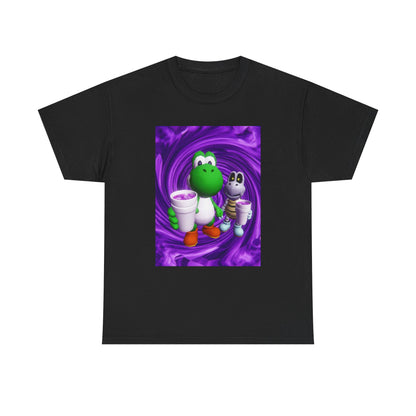 Yoshi And Dry Bones Sipping Purple Tee