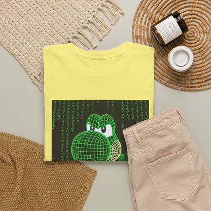 Wireframe Yoshi Flipping The Bird Tee
