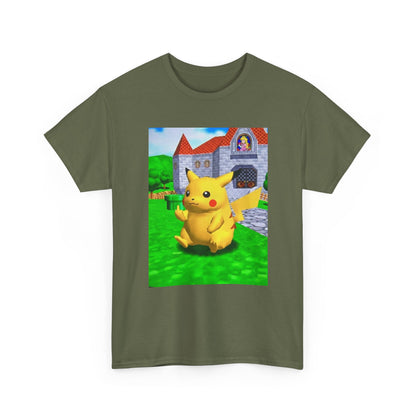 Pikachu Flipping The Bird At Peach's Castle