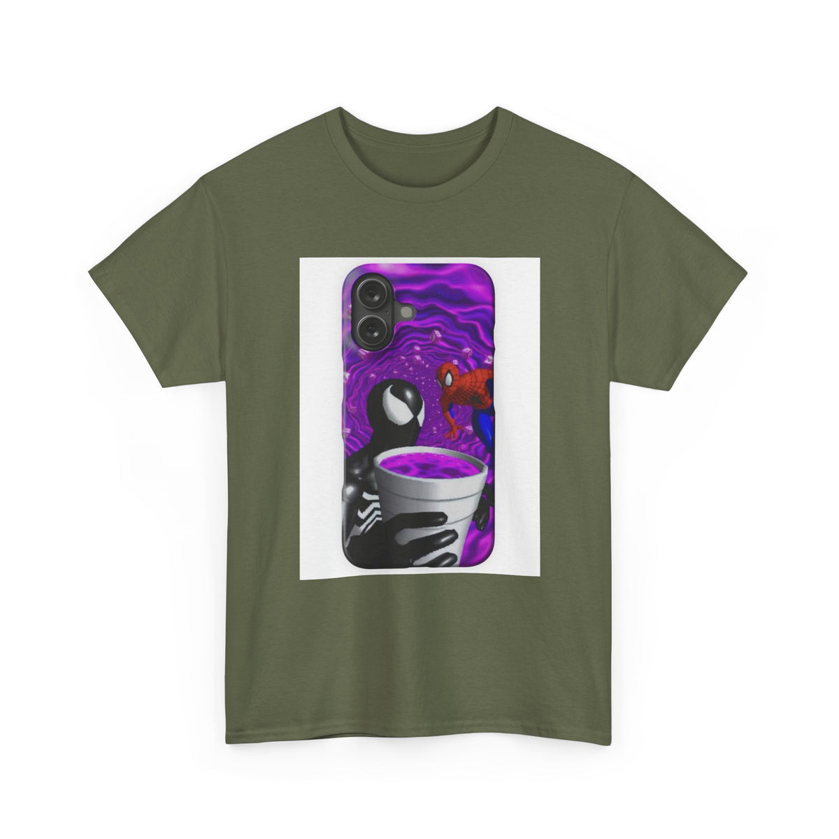 Venom & Spider-Man In A Purple Vortex