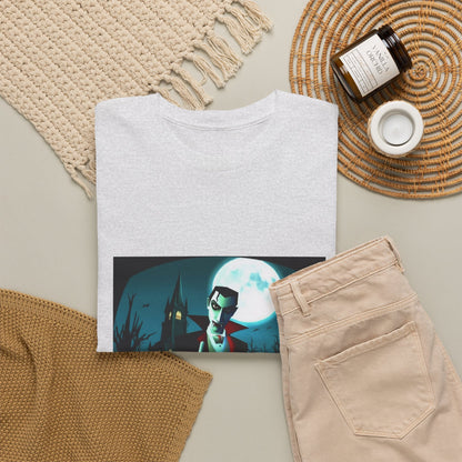Vampire Giving The Finger In Cemetery Tee