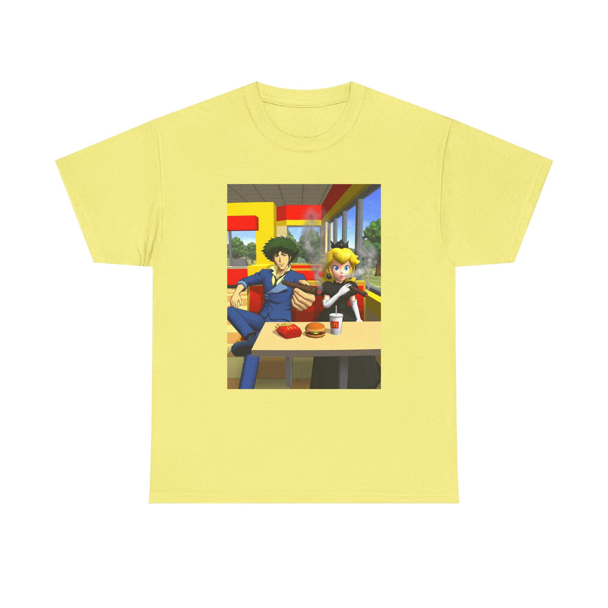 Spike Spiegel And Dark Peach Chilling Tee