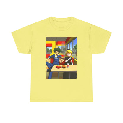 Spike Spiegel And Dark Peach Chilling Tee