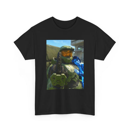 Chief & Cortana Flipping The Bird Tee