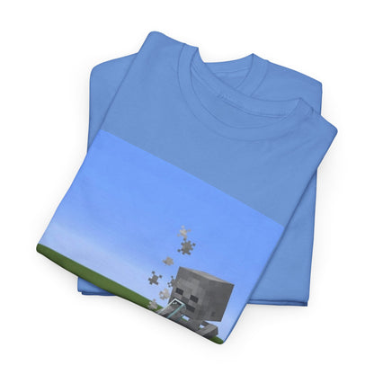 Minecraft Skeleton Taking A Hit Tee