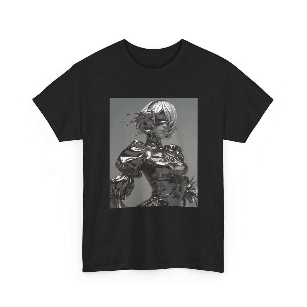 Liquid Chrome Abstract Tee