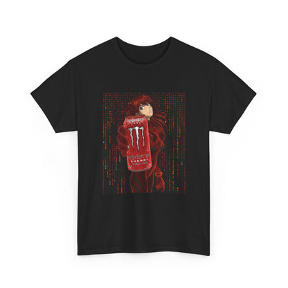 Wireframe Asuka Holding Monster Energy
