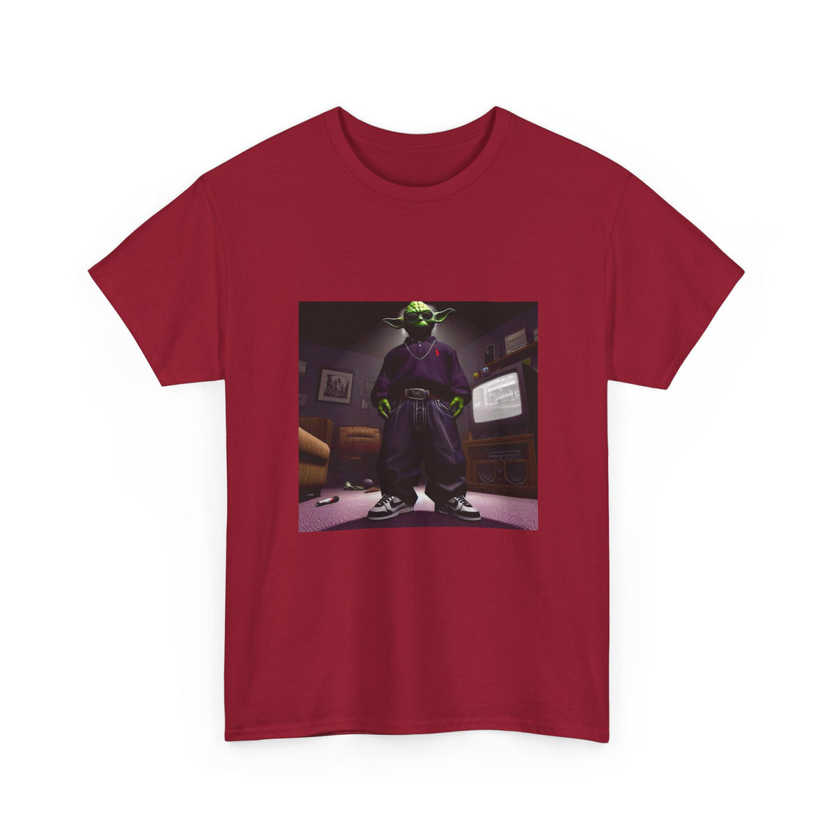 Yoda In Y2K Drip Standing Confidently