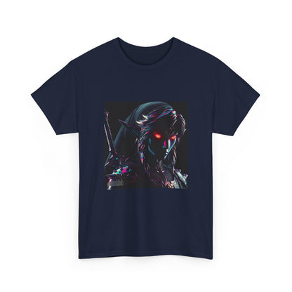 Chrome Dark Elf With Glowing Eyes Tee