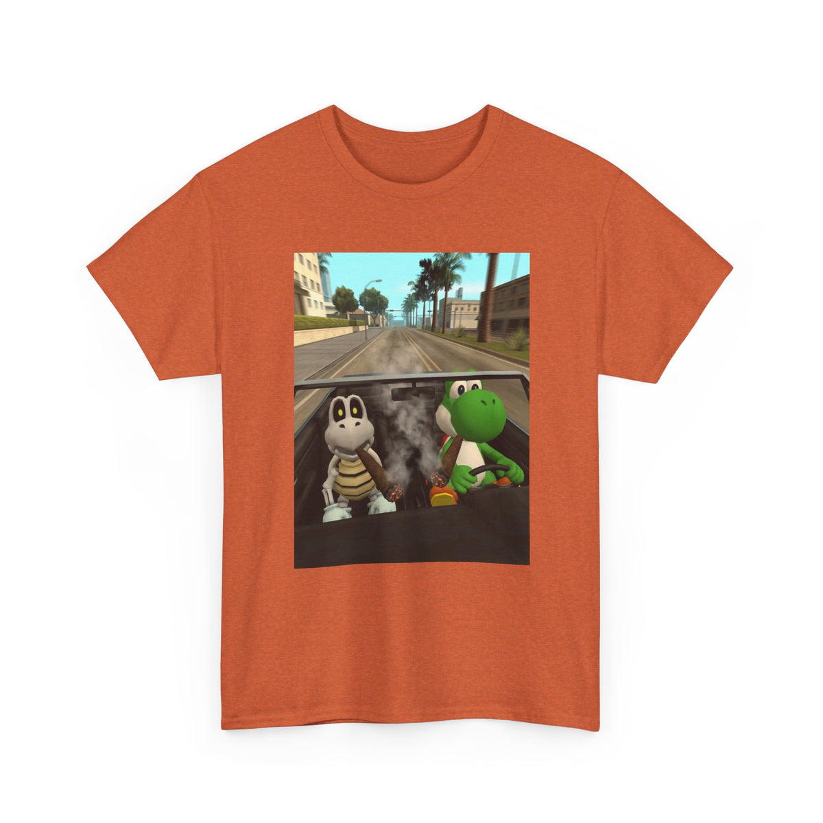 Yoshi And Dry Bones Cruising And Smoking (Design 5)