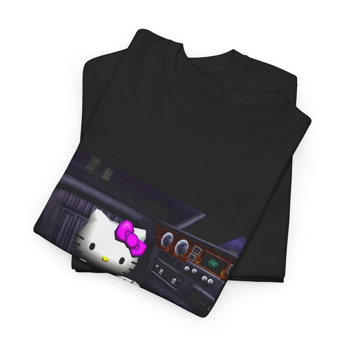 Kitty Pouring Purple Drank In Car Tee
