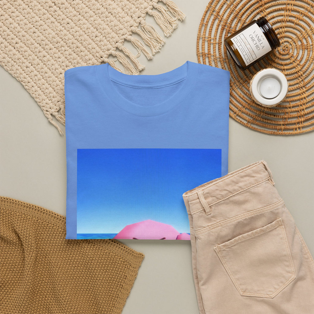 Kirby Flipping The Bird Beach Tee
