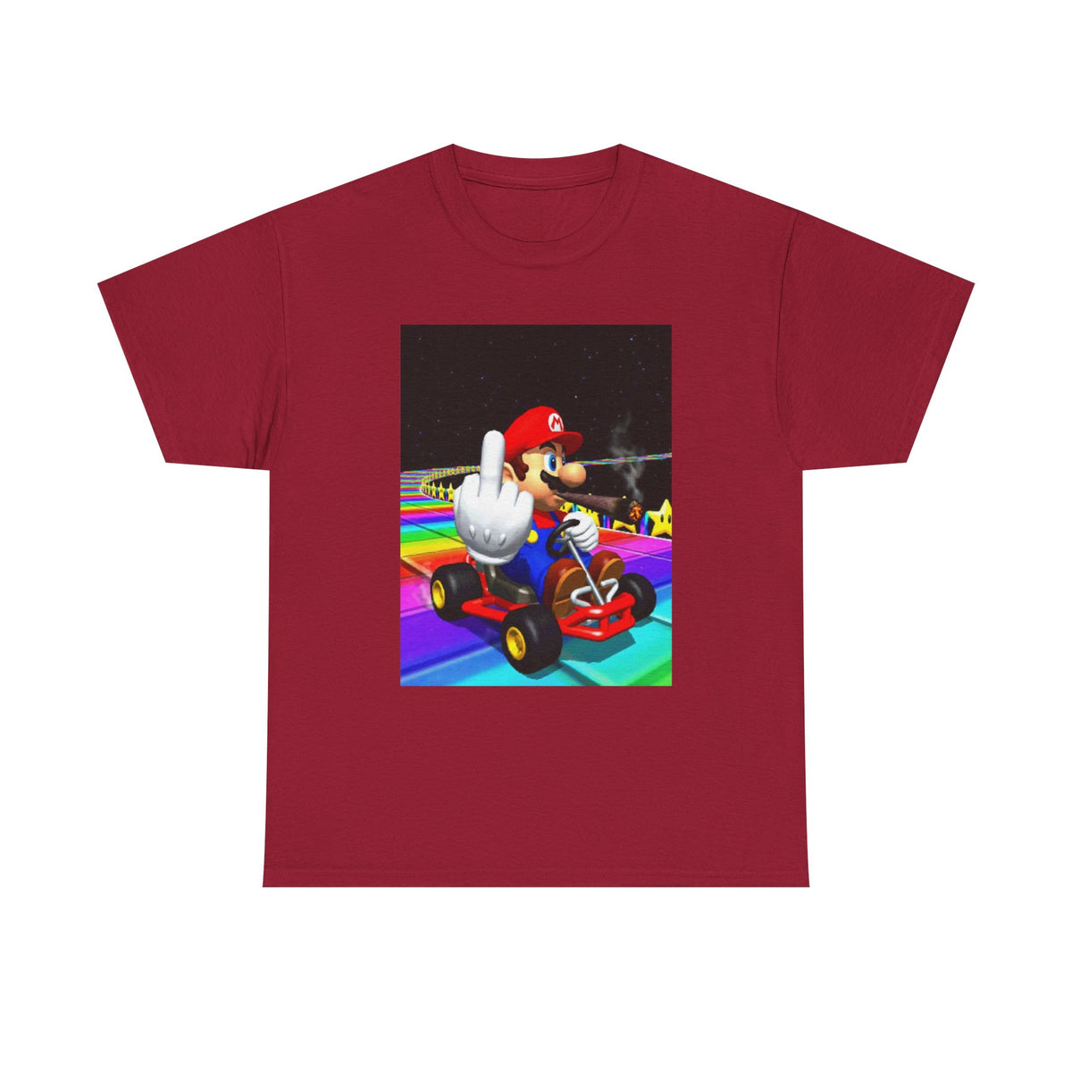 Mario Kart Smoking Blunt Middle Finger