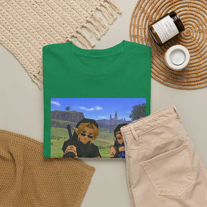 Dark Link And Dark Zelda Chilling Campfire Tee