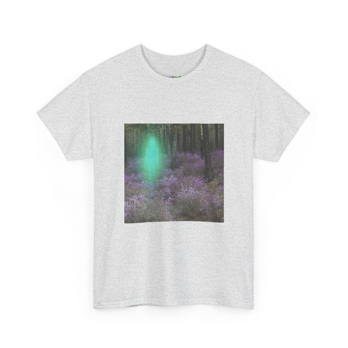 Visitor Exploring Neon Alley Tee