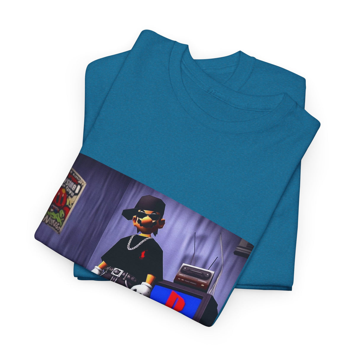 Gamer Mario Sporting Drip In His Room