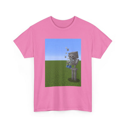 Minecraft Skeleton Taking A Hit Tee